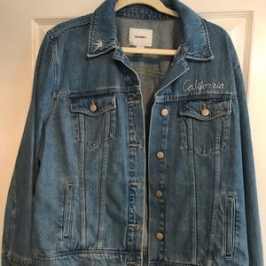 Oversized jean jacket